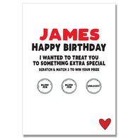 Birthday Blowjob Scratch Card